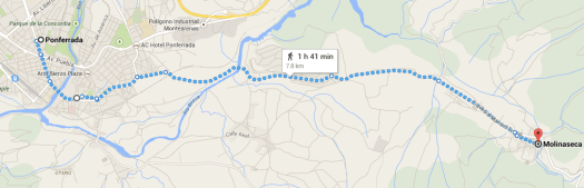 Day 6 Molinaseca to Ponferrada, 8km