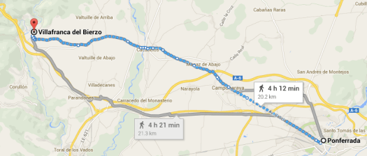 Day 7 Ponferrada to Villafranca del Bierzo, 20km